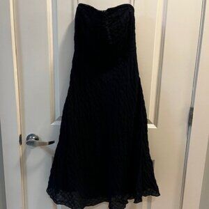 J. Crew Navy Strapless Dress sz 6
